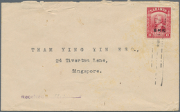 Malaiische Staaten - Sarawak: 1946, Cover Bearing 8 C BMA Sent From Labuan With Somewhat Weak "VICTO - Autres & Non Classés
