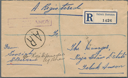 Malaiische Staaten - Selangor: 1926 (3.8.), Tiger Stamps 12c. Ultramarine Horiz. Pair, 6c. Orange An - Selangor