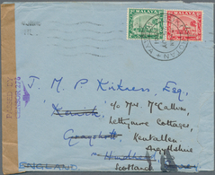 Malaiische Staaten - Selangor: 1941, BUKIT ROTAN: Mosque 6c. Scarlet And 2c. Green Used On Cover Wit - Selangor