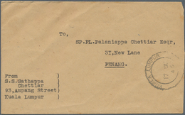 Malaiische Staaten - Selangor: BRITISH MILITARY ADMINISTRATION: 1945 (17.10.), Stampless Cover Of Th - Selangor