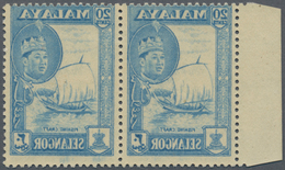 Malaiische Staaten - Selangor: 1961, Sultan Salahuddin Abdul Aziz Pictorial Definitive 20c. Blue 'Fi - Selangor