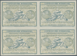 Niederländisch-Indien: Design "Rome" 1906 International Reply Coupon As Block Of Four 14 C. Nederlan - Niederländisch-Indien