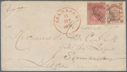 Nordborneo: 1891 (15.9.), Coat Of Arms 2c. Brown And 4c. Pink (discoloured!) Used On Cover With Barr - North Borneo (...-1963)