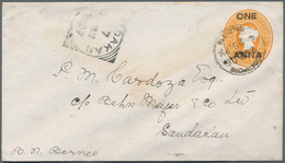 Nordborneo: 1907 "SANDAKAN/7/JAN/07" Squared Cds (Proud D12) As Arrival Datestamp On Indian Postal S - Nordborneo (...-1963)