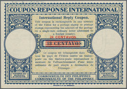 Philippinen: 1930 (ca.), IRC International Reply Coupon: 24 Ct./18 Ct., Unused Mint. - Philippines