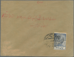 Saudi-Arabien - Nedschd: 1925, 1 Pia. Blue Tied All-native Dater To Inland Cover (backstamps). - Saudi-Arabien
