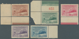 Saudi-Arabien: 1952, Completion Of Railway Riyadh-Damman Margin (mostly) Copy Set, Mint Never Hinged - Saudi-Arabien