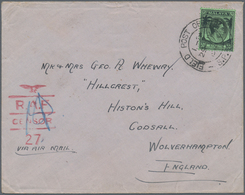 Singapur: 1941, 29 JU, Airmail Letter With Single Franking Of 50 C."Wartime Inclusive Airmail Rate" - Singapour (...-1959)