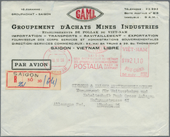 Vietnam-Süd (1951-1975): 1959, Meter By Postalia $VN21,10 From "SAIGON 16 10 59" To Registered Cover - Viêt-Nam