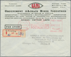 Vietnam-Süd (1951-1975): 1959, Meter By Postalia $VN21,10 From "SAIGON 16 10 59" To Registered Cover - Vietnam