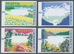 Thematik: Alpen / Alps: 1996, Switzerland Machine Labels, "Swiss Countryside During The Seasons", Al - Ohne Zuordnung