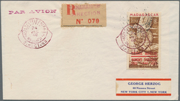 Thematik: Antarktis / Antarctic: 1948, Malagasy Republic. Single Franking 100fr Allegory Of Air Mail - Sonstige & Ohne Zuordnung