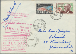 Thematik: Antarktis / Antarctic: 1958/1967, German Reich / T.A.A.F. - Lot With 2 Covers: The First C - Autres & Non Classés