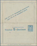 Thematik: Anzeigenganzsachen / Advertising Postal Stationery: 1887, France. Advertising Letter Card - Ohne Zuordnung
