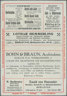 Thematik: Anzeigenganzsachen / Advertising Postal Stationery: 1913, German Empire. Adverts Letter Ca - Ohne Zuordnung