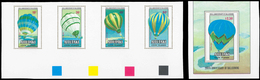Thematik: Ballon-Luftfahrt / Balloon-aviation: 1983, Aitutaki: 200th ANNIVERSARY OF BALLOONING, Hot- - Bäume