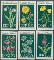 Thematik: Flora, Botanik / Flora, Botany, Bloom: 1969, DDR: Geschützte Heimische Pflanzen Kompletter - Autres & Non Classés