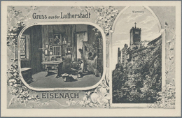 Thematik: Luther: 1921, German Empire. Lot Of 2 Private Picture Postcards "LUTHER, 400th Anniversary - Théologiens