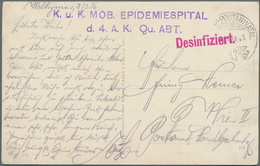 Thematik: Medizin, Gesundheit / Medicine, Health: 1915/1918, Neun Ansichtkarten Aus WOLJYNEN Mit Mes - Medizin
