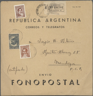 Thematik: Musik / Music: 1938 Appr., Registerred Envelope Inscripted "FONOPOSTAL" Containing A Disc - Musik