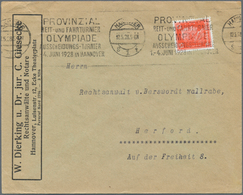 Thematik: Olympische Spiele / Olympic Games: 1928, German Reich For Olympiade 1928. Roller Handstamp - Autres & Non Classés