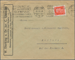 Thematik: Olympische Spiele / Olympic Games: 1928, German Reich For Olympiade 1928. Roller Handstamp - Sonstige & Ohne Zuordnung