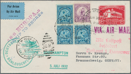 Thematik: Olympische Spiele / Olympic Games: 1932, USA. Olympia Franking 3x 5c Discus And 3c Running - Other & Unclassified