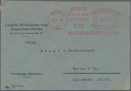 Thematik: Olympische Spiele / Olympic Games: 16.4.35 Deutsches Reich, Selt. Freistempel Berlin C2 St - Sonstige & Ohne Zuordnung