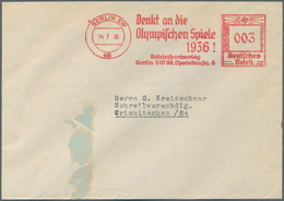 Thematik: Olympische Spiele / Olympic Games: 1936: Absenderfreistempel BERLIN SW 3 Pf. "Denkt And Di - Sonstige & Ohne Zuordnung