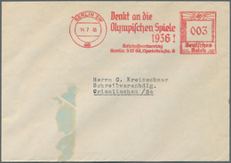 Thematik: Olympische Spiele / Olympic Games: 1936: Absenderfreistempel BERLIN SW 3 Pf. "Denkt And Di - Other & Unclassified