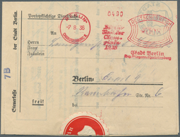 Thematik: Olympische Spiele / Olympic Games: Deutsches Reich Freistempel BERLIN Charlottenburg 8 Pf. - Other & Unclassified