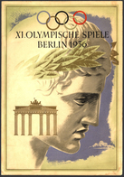 Thematik: Olympische Spiele / Olympic Games: 1936, Berlin, Schmuckblatt-Telegramm XI. Olympische Spi - Sonstige & Ohne Zuordnung