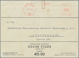Thematik: Olympische Spiele / Olympic Games: 1939, Estonia For Helsinki 1940. Red PROMOTIONAL CACHET - Autres & Non Classés