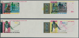 Thematik: Olympische Spiele / Olympic Games: 1969, MEXICO '68 - 4 Items; Guinea, Collective Single D - Autres & Non Classés