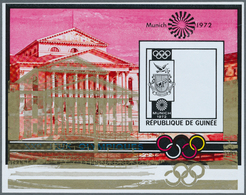Thematik: Olympische Spiele / Olympic Games: 1972, MUNICH '72 - 6 Items; Guinea, Collective Single D - Sonstige & Ohne Zuordnung