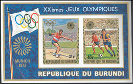 Thematik: Olympische Spiele / Olympic Games: 1972, Burundi: OLYMPIC GAMES MUNICH'72, Final Drawing F - Other & Unclassified