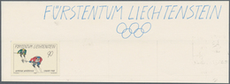 Thematik: Olympische Spiele / Olympic Games: 1987, Liechtenstein. Olympic Winter Games, Calgary '88. - Autres & Non Classés