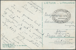 Thematik: Pfadfinder / Boy Scouts: 1938, Lithuania. Rare Legitimate Picture Postcard With Special Sc - Sonstige & Ohne Zuordnung