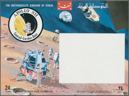 Thematik: Raumfahrt / Astronautics: 1969, Kingdom Of Yemen, Souvenir Sheet "History Of Outer Space E - Sonstige & Ohne Zuordnung