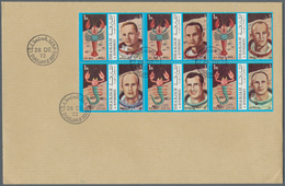 Thematik: Raumfahrt / Astronautics: 1972, Sharjah, Astronauts/Zodiac Signs, Complete Set Of 36 Value - Autres & Non Classés