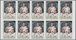 Thematik: Raumfahrt / Astronautics: 1980, GUINEA: 10 Years Of 1st Landing On Moon (astronauts And Di - Autres & Non Classés