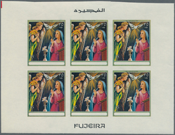 Thematik: Religion / Religion: 1970, Fujeira. Progressive Proof (7 Phases) In Miniature Sheets Of 6 - Sonstige & Ohne Zuordnung