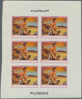 Thematik: Religion / Religion: 1970, Fujeira. Progressive Proof (7 Phases) In Miniature Sheets Of 6 - Sonstige & Ohne Zuordnung