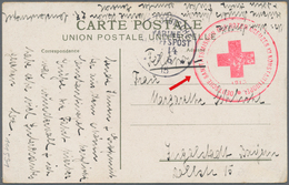 Thematik: Rotes Kreuz / Red Cross: 1915 Deutsches Reich Roter Feldpost-Brief-o "Deutsche Sanitätsmis - Rotes Kreuz