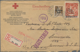 Thematik: Rotes Kreuz / Red Cross: 1921 Dt.Reich Vordruckbrief "Einschreiben - Ehrenausschuss Des Ze - Rotes Kreuz
