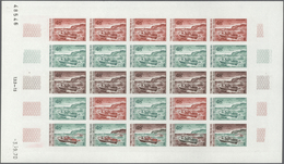 Thematik: Schiffe / Ships: 1970, Afars And Issas. Lot Of 3 Different Color Proof Sheets For The 48fr - Schiffe