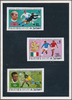 Thematik: Sport-Fußball / Sport-soccer, Football: 1970, Fudschaira / Fujeria, Football World Champio - Autres & Non Classés