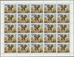 Thematik: Tiere, Fauna / Animals, Fauna: 1971, Umm Al Qaiwain, Wild Animals, 10dh. To 5r., Complete - Sonstige & Ohne Zuordnung