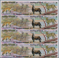 Thematik: Tiere, Fauna / Animals, Fauna: 1975, BURUNDI: African Animals (rhinoceros, Snake, Gazelle, - Other & Unclassified