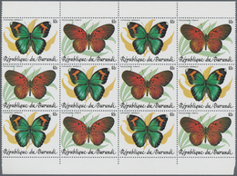 Thematik: Tiere-Schmetterlinge / Animals-butterflies: 1984, BURUNDI: Butterflies Complete Set Of 10 - Papillons